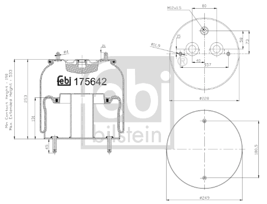 Bellow, air suspension